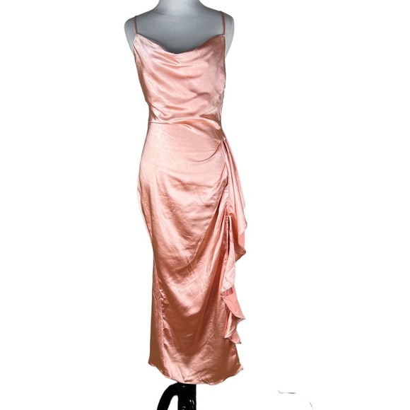 REVOLVE Cordae Midi Dress in Sherbet Pink ELLIATT XS NWT - Picture 6 of 12